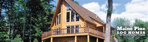 maine pine log homes